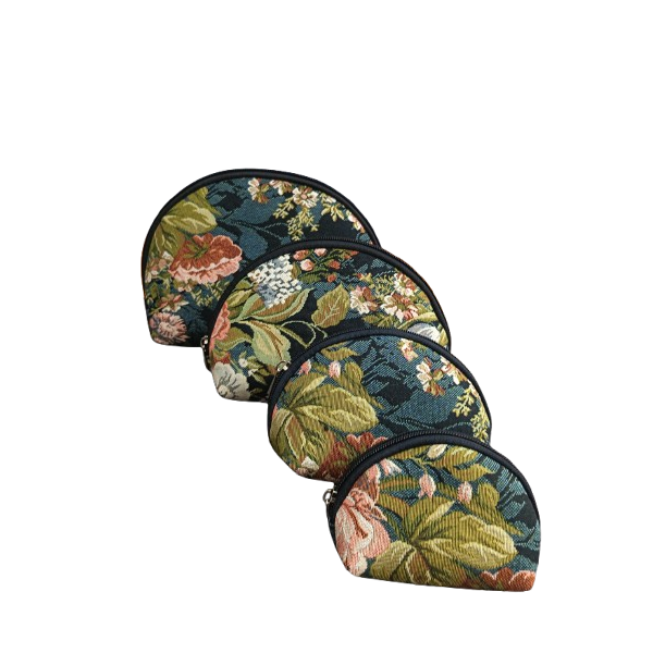 TR08-3(pivoine-noir) trousse cosmetique set