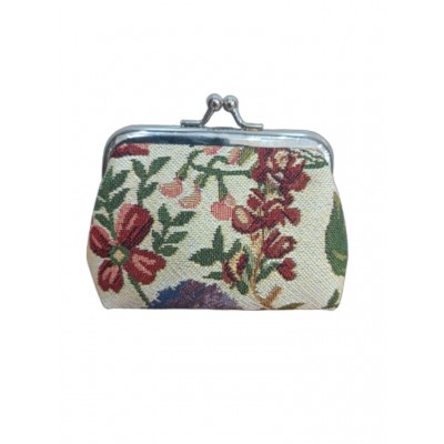 PM01-1(fleur du jardin-beige) porte-monnaie